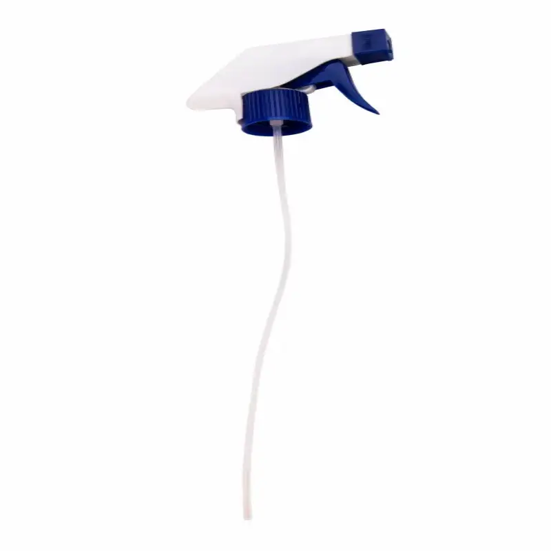 Trigger sprayer dip tube for household cleaning bottle application