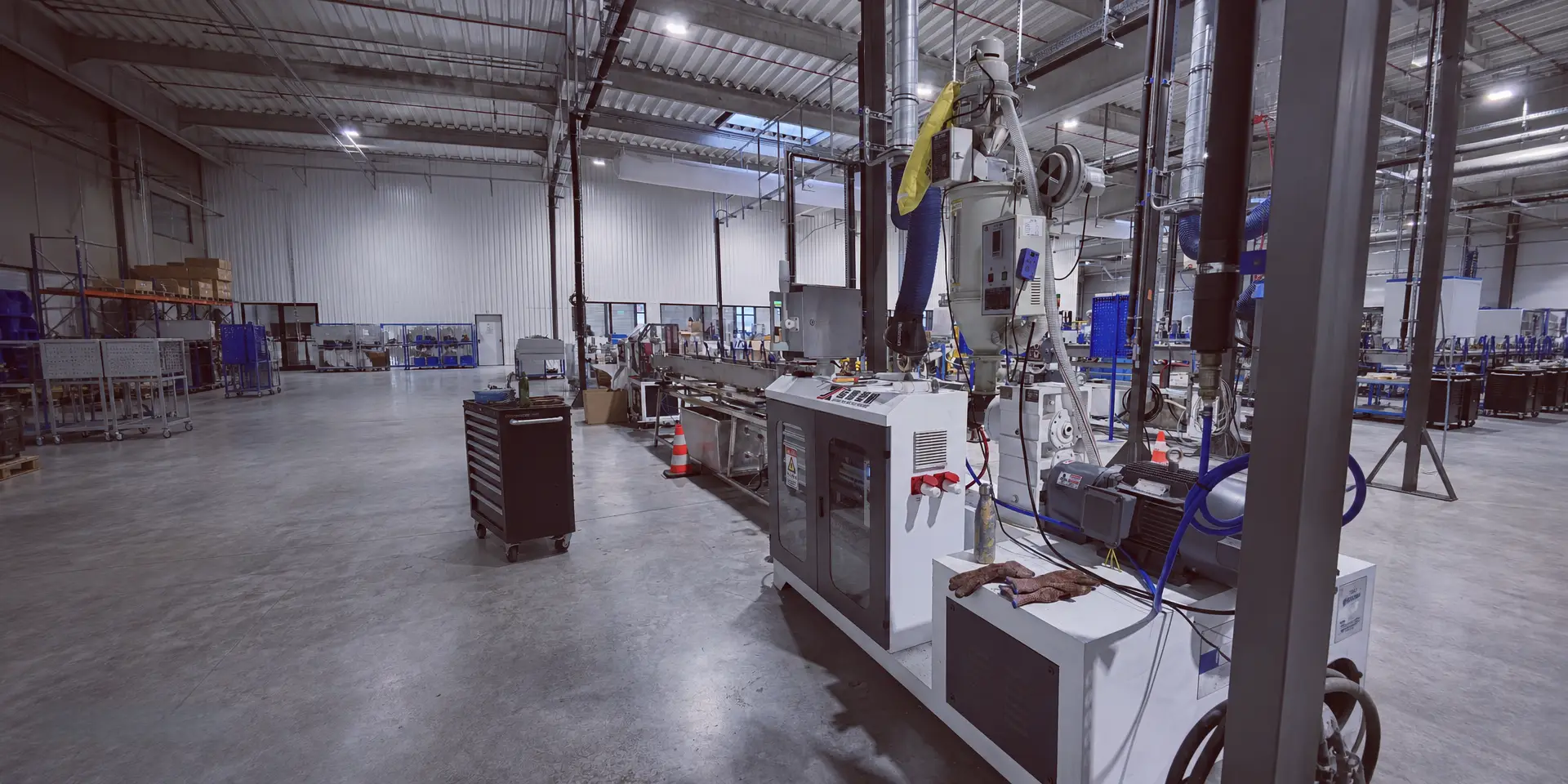 PE and PP dip tube extrusion line for aerosol valve, lotion pump and perfume pump tubes