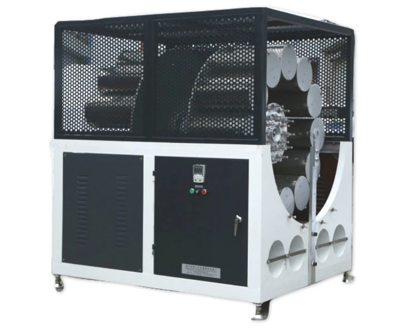 Yarn braiding unit used to add reinforcement in a PVC braided hose extrusion line