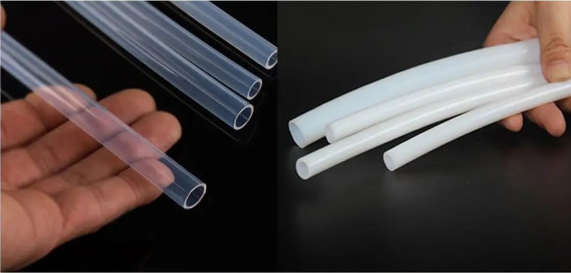 TPU tubing samples showing colored flexible pneumatic tubes produced by a PU and TPU tube extrusion line