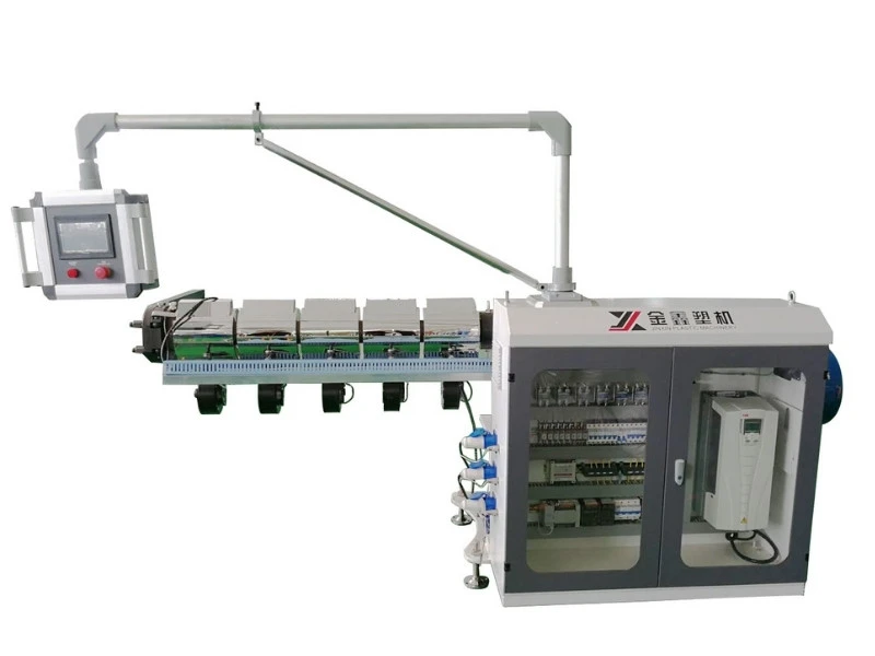 mobile co-extruder used with PC profile extrusion line for frosted clear or dual color profile combinations