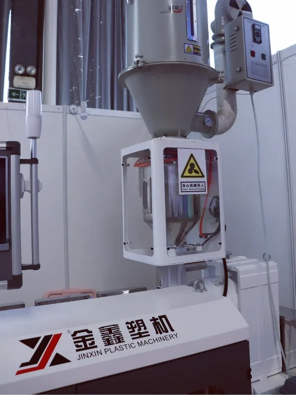 Gravimeter control area on PPR pipe extrusion line for meter-weight control