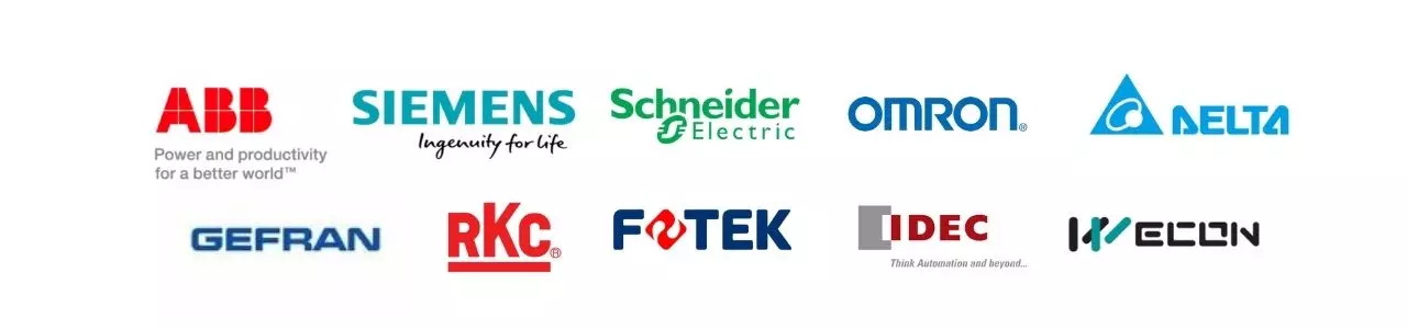 Electrical and drive component brands used in Jinxin plastic extrusion lines including Siemens ABB Schneider